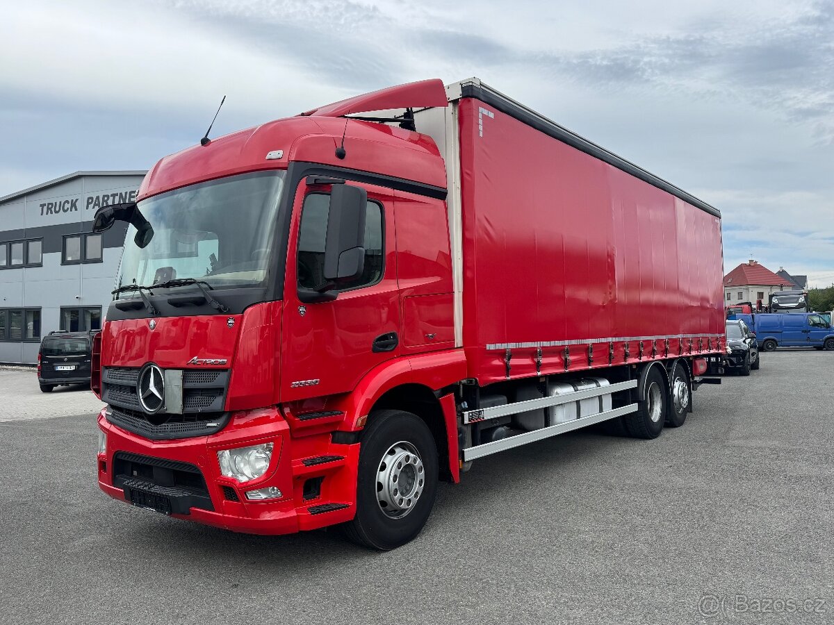MERCEDES ACTROS 2536L 6X2, ČELO, 22PALET, LŮŽKO