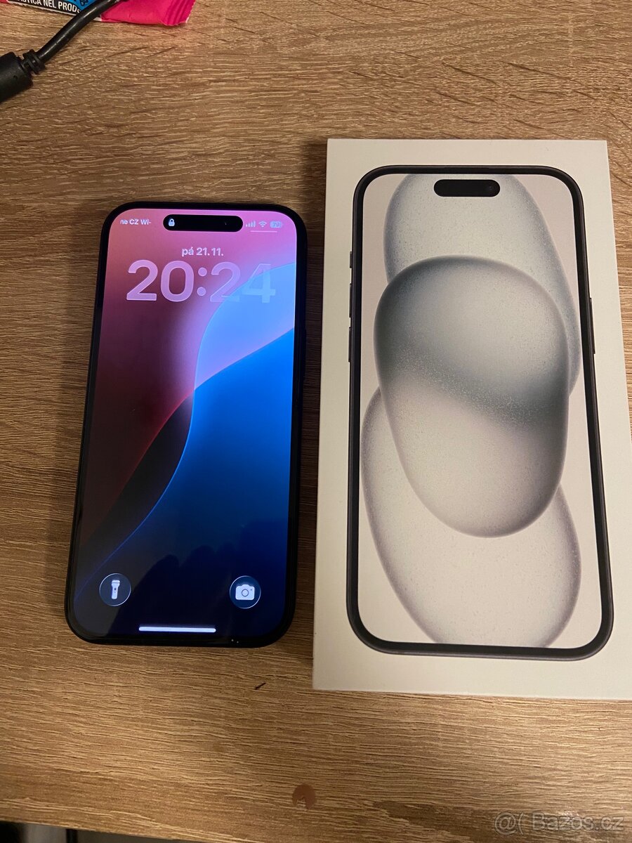 APPLE IPHONE 15 128gb BLACK - ZAKOUPEN 13.11.2025