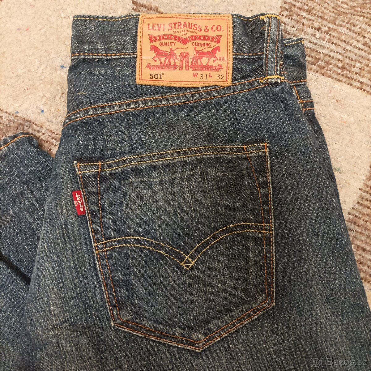 Levi's 501 originální vel 31 /32 pas 78 cm