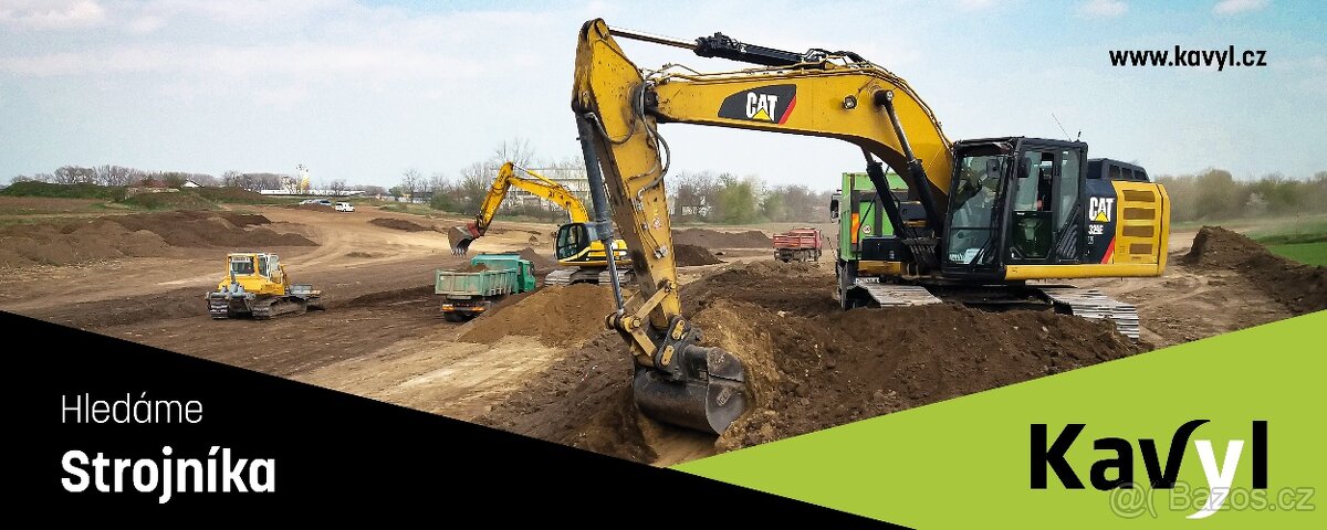strojník na pásový bagr
