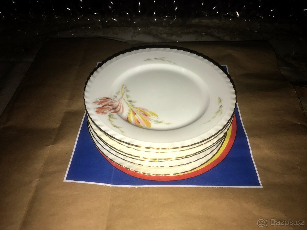Ručně malované tálíře mělké THUN 6ks