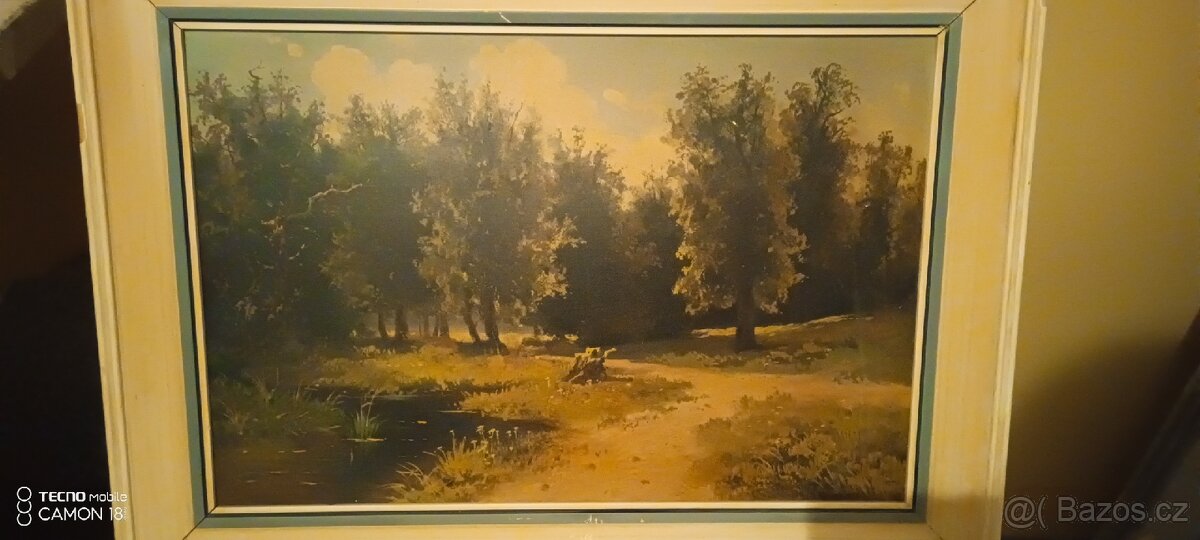 Starý obraz Lesní cesta-Šiškin