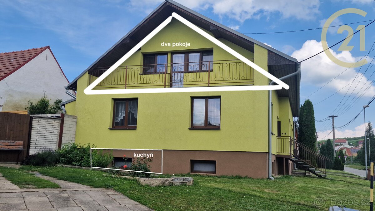 Pronájem bytu 2+1 v rodinné domě se zahradou Uhřice, okr....