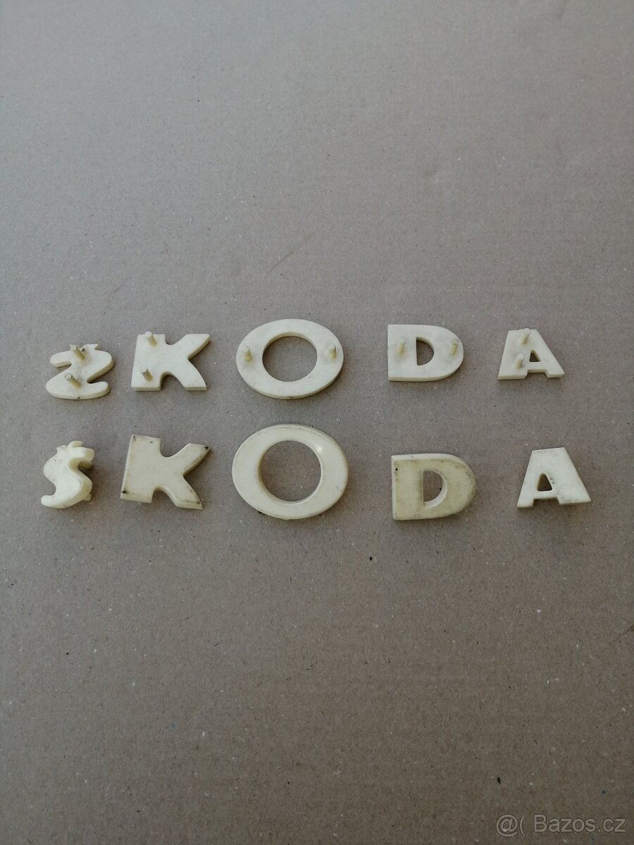 Nápis Škoda