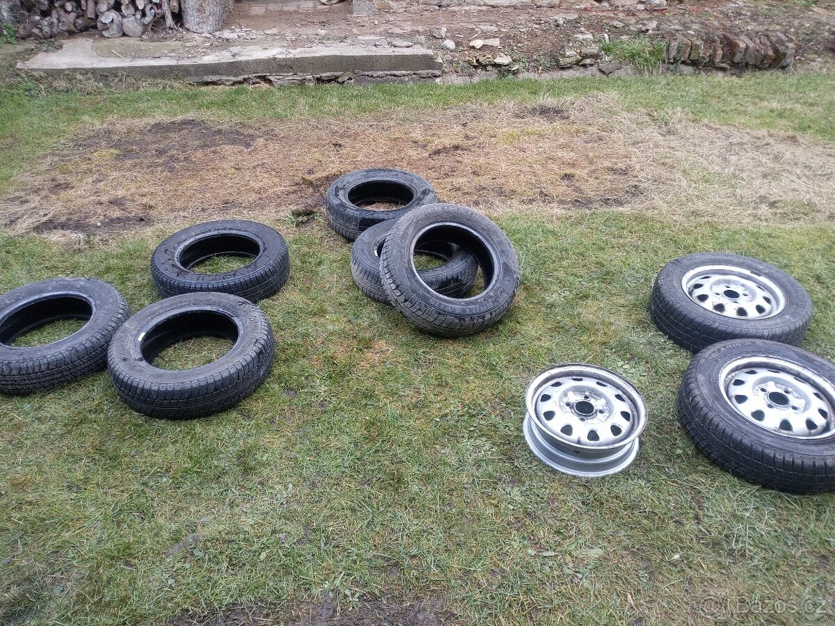 Kola jednotlivě 13", 4x100, pneu 165/70-13