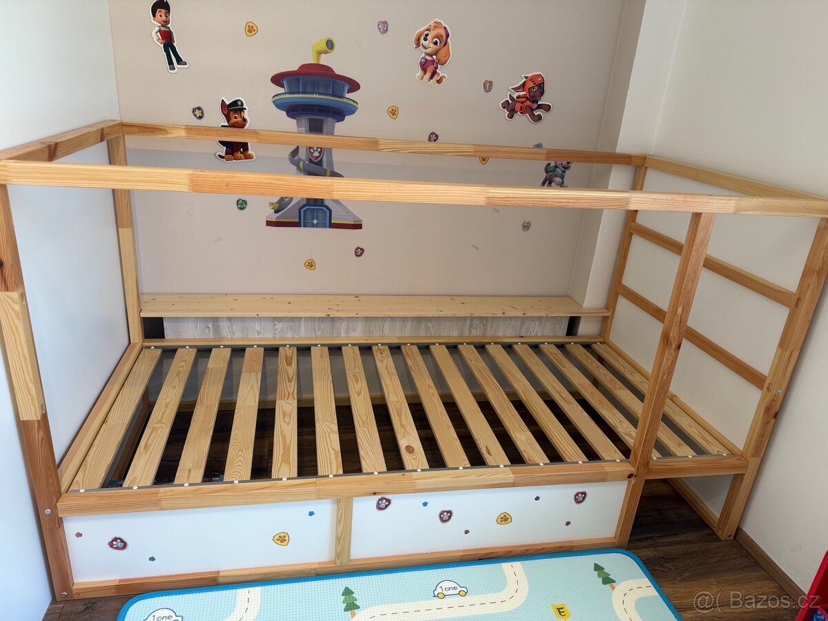Dětská oboustranná postel KURA Ikea