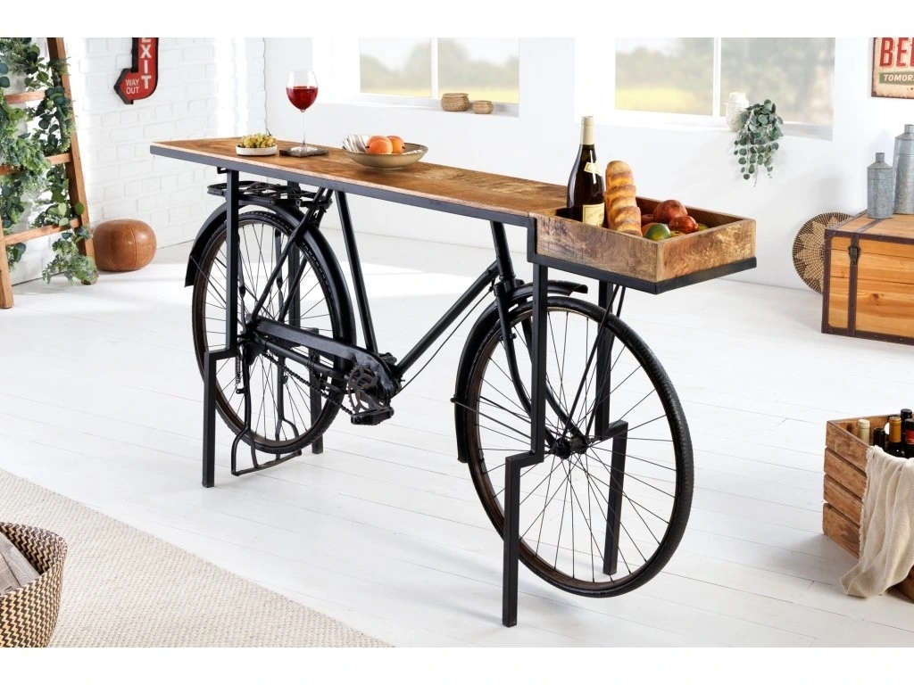 Stylový konzolový stolek Bicycle 195 cm – masiv mango
