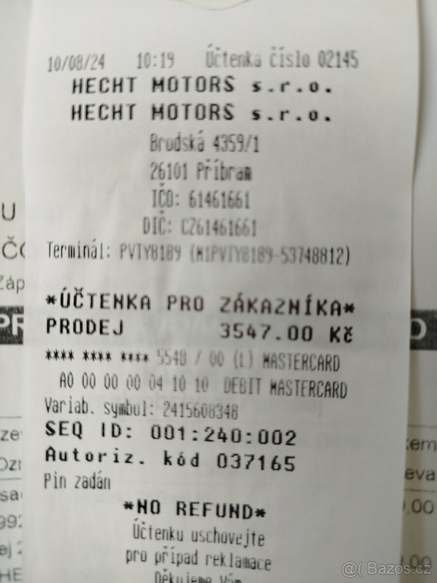 Prodám. křovinořez HECHT.