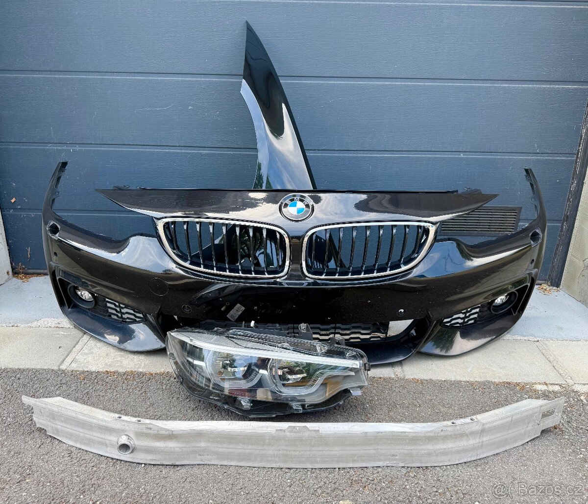 BMW F32 LCI M-paket nárazník blatník led světlo výztuha
