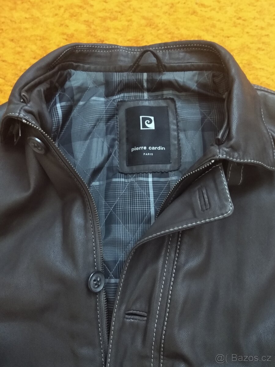 Kožená bunda zn. Pierre cardin