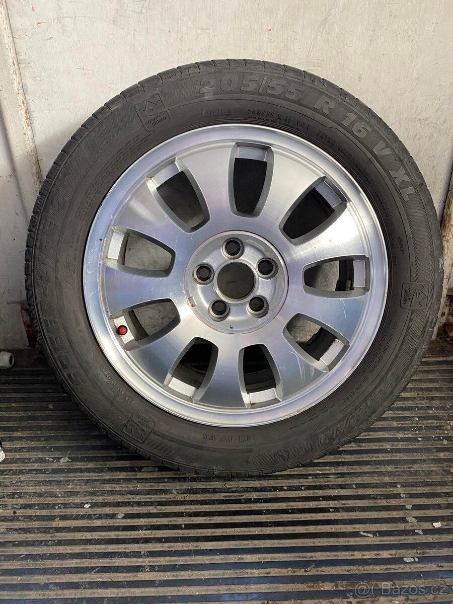 Sada alu kol 205/55 R16 - VW, Škoda, Seat, Audi