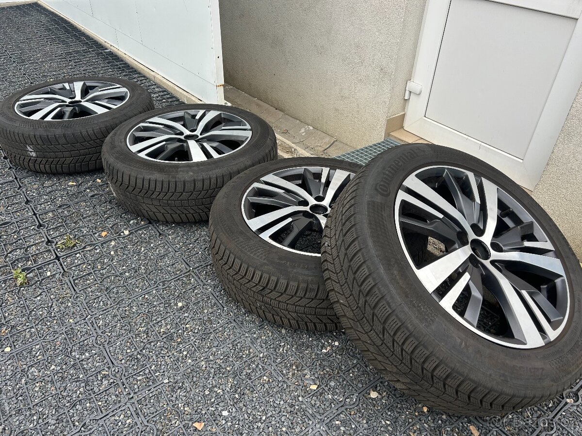 Sada orig alu kol DETROIT 18" + zimní Continental 225/55 R1