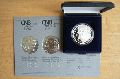 Pamětní mince 200Kč 2013 Aloys Klar proof