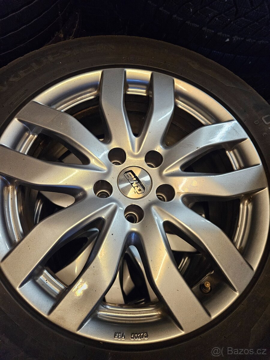 Alu kola 5x112x17 se zimni pneu 215/65R17
