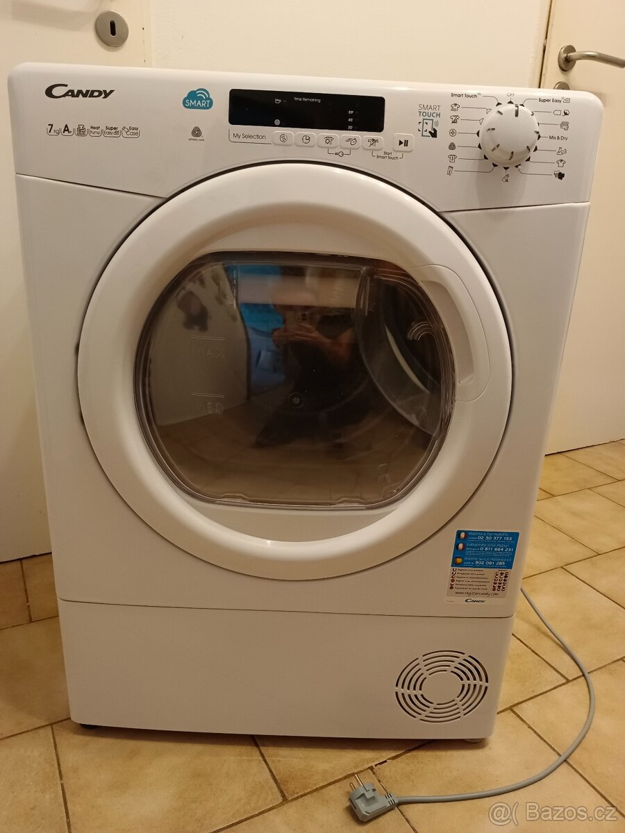Sušička prádla Candy (CS4H7A1DE-S) + zdama mezikus