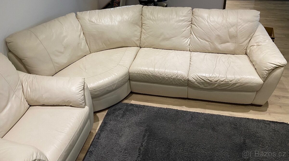 Kožená sedačka (bez křesla)