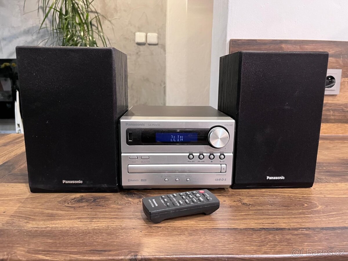 Mikrosystém Panasonic SC-PM250 s USB, Bluetooth