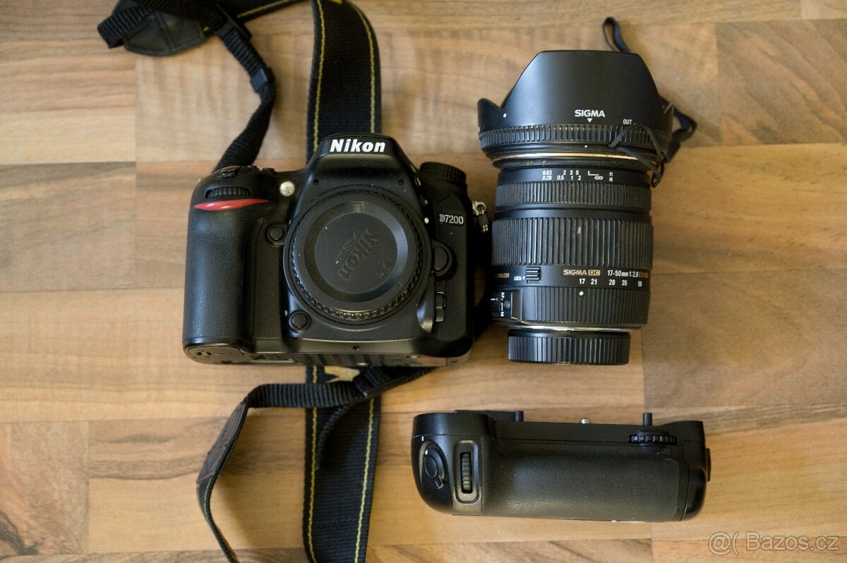 Nikon D7200+Sigma 17-50 1:2.8 DC EX HSM+battery grip