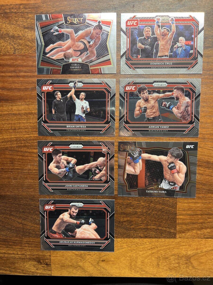 UFC sběratelské karty 1