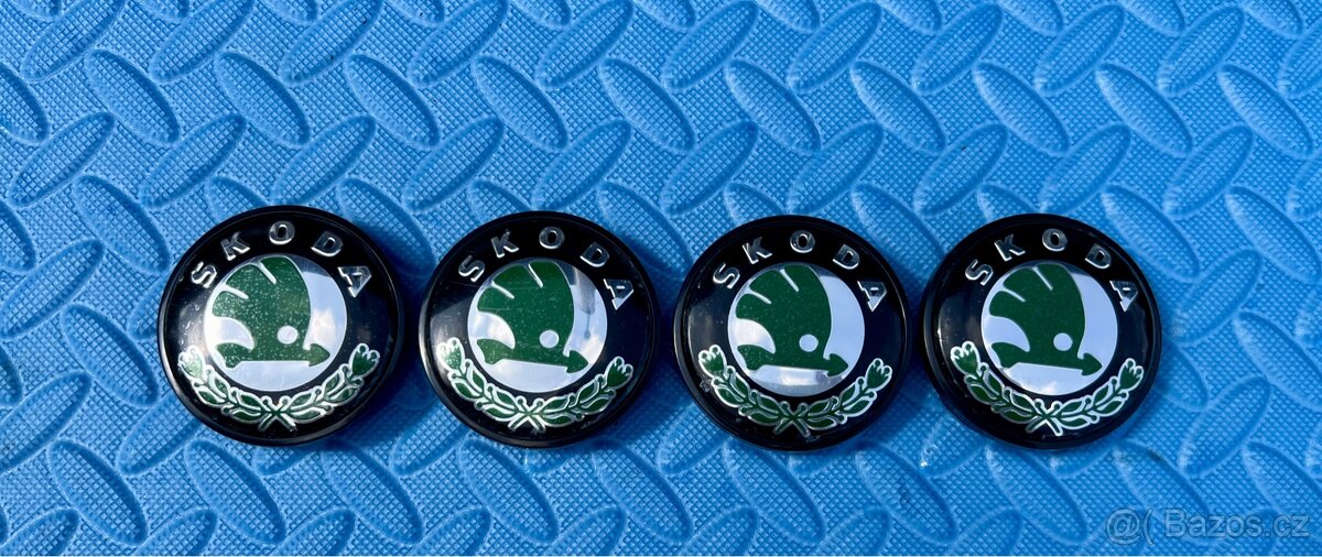 Středové krytky na ALU kola Škoda 56 - 60mm