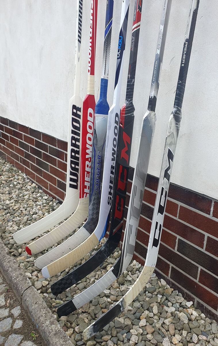 Brankarske hokejky CCM, BAUER, WARRIOR