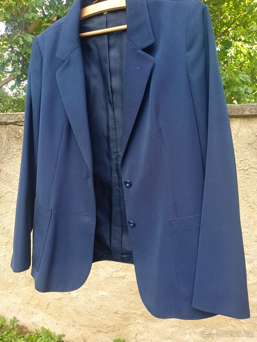 Dámské modré sako vel. 38 (M)