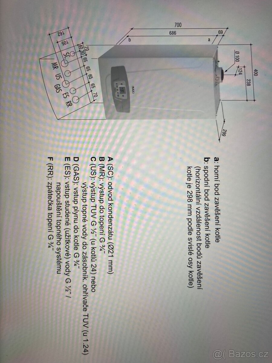 Kondenzacni kotel BAXI duo tec compact 20 GA