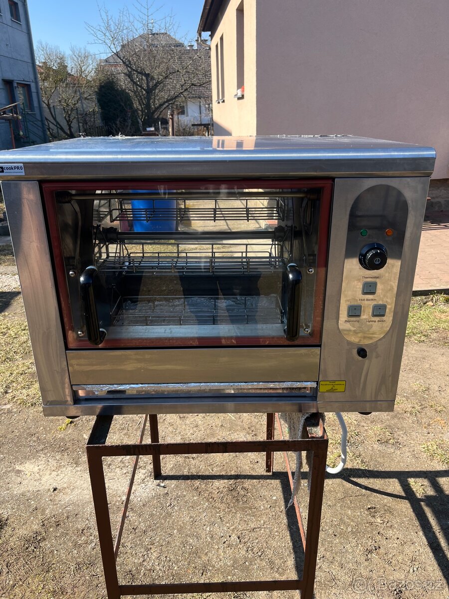 Elektrický košíkový gril na kuřata,..