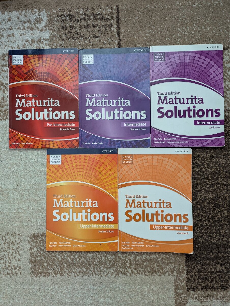 Maturita Solutions Third edition učebnice a pracovní sešity