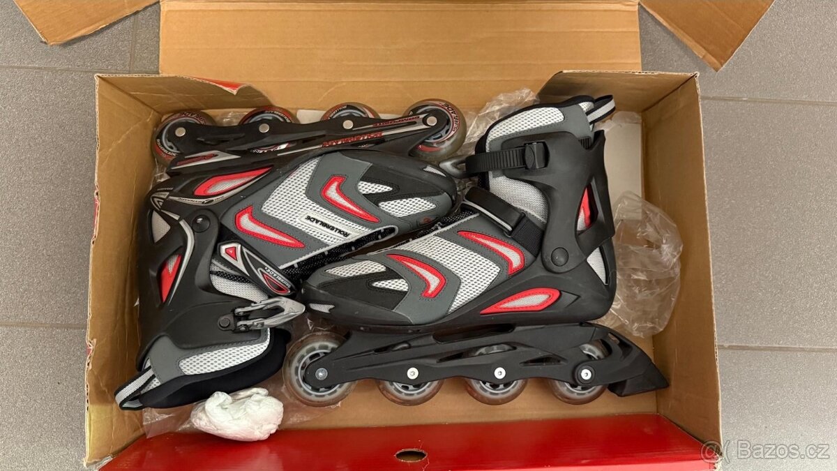 Kolečkové brusle Rollerblade (45)+chraniče XL