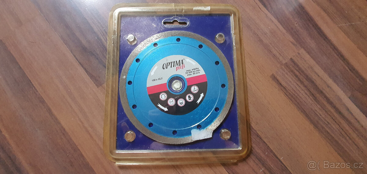 ŘEZNÝ DIAMANTOVÝ KOTOUČ - OPTIMA PROFI - DK150 - 22,2x1,2 mm