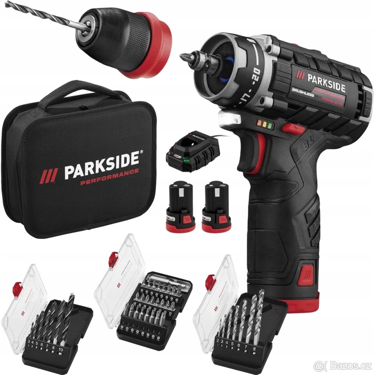 Aku Šroubovák PARKSIDE PBSPA E4 12V aku vrtačka 2x akumuláto