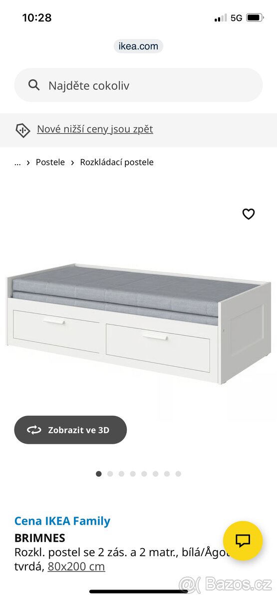 Rozkladací postel