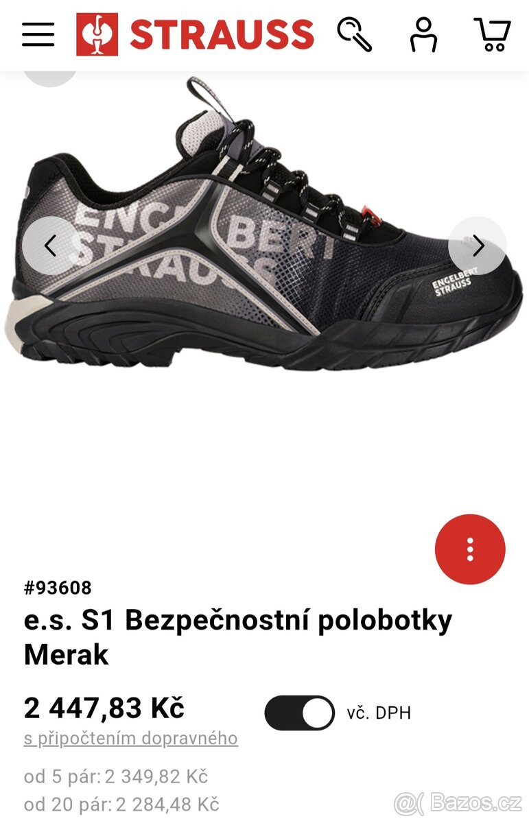 Pracovni obuv strauss