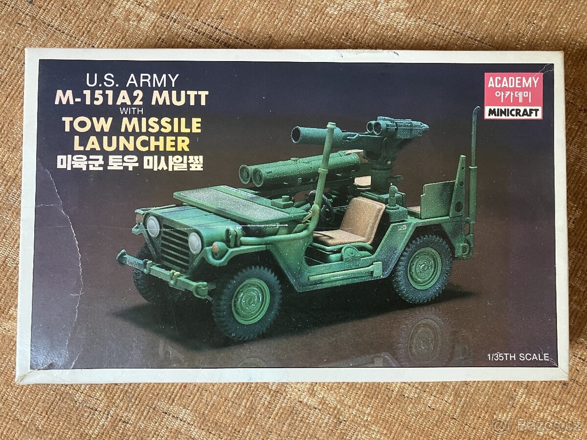Prodám stavebnici M-151 A2 MUTT WITH TOW MISSILE LAUNCHER,