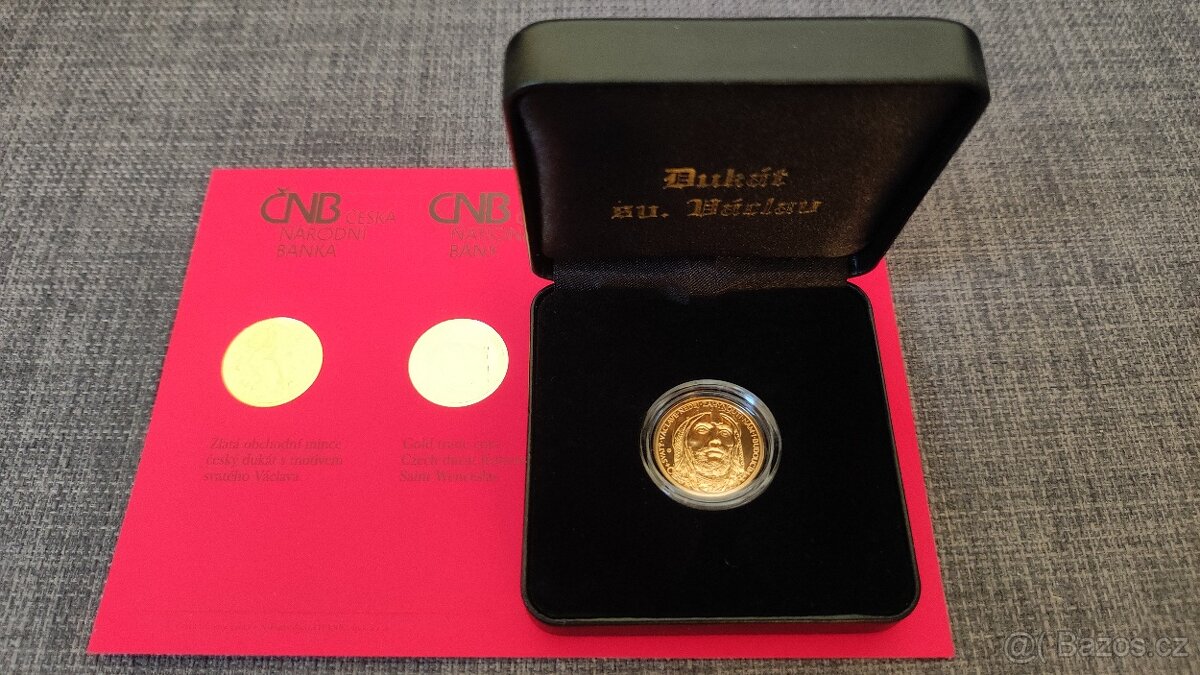 Zlatý Svatováclavský dukát 2024 + luxusní etue