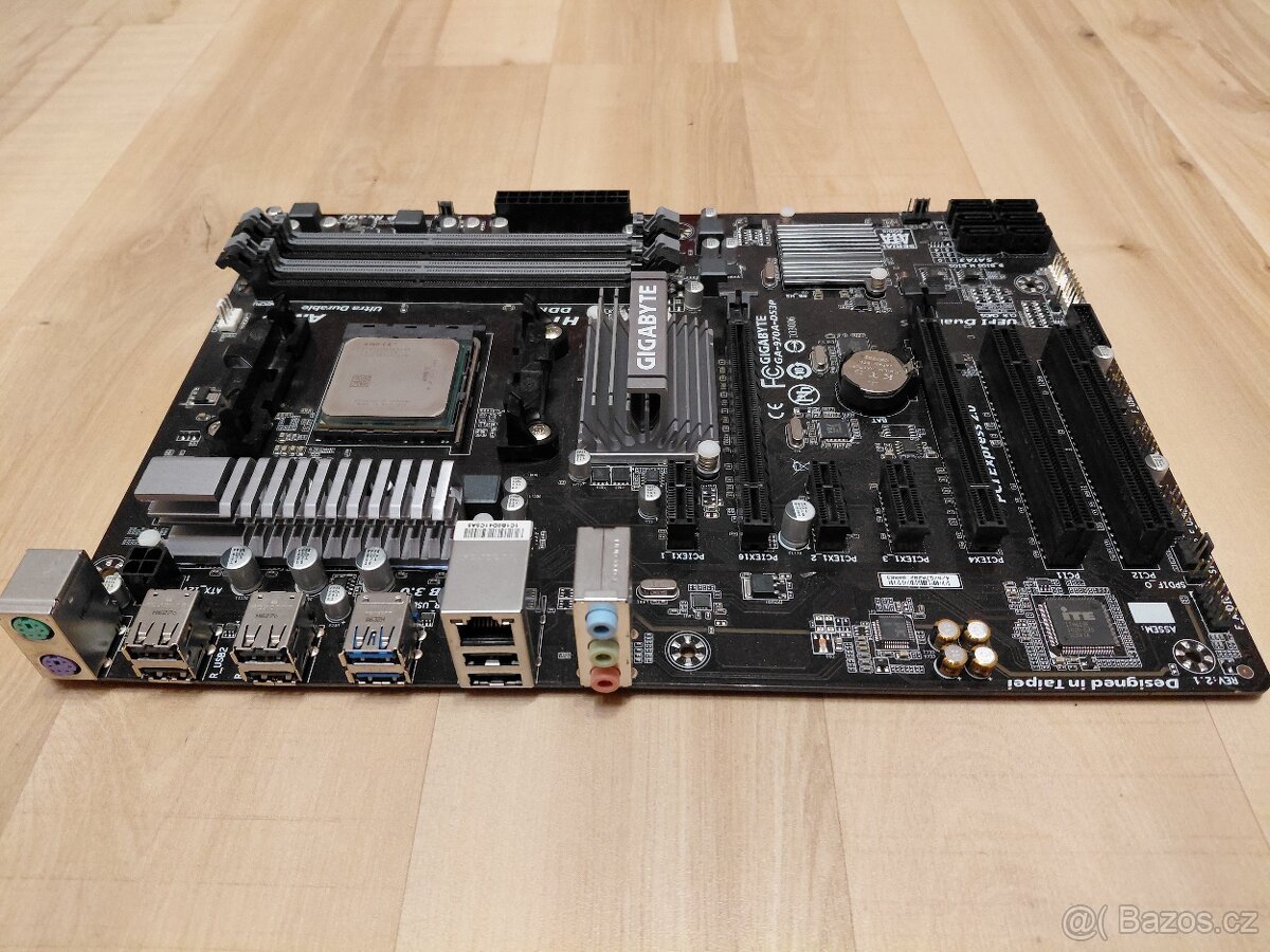 Základní deska GA-970A-DS3P - AM3+, CPU AMD FX-6300, chladič