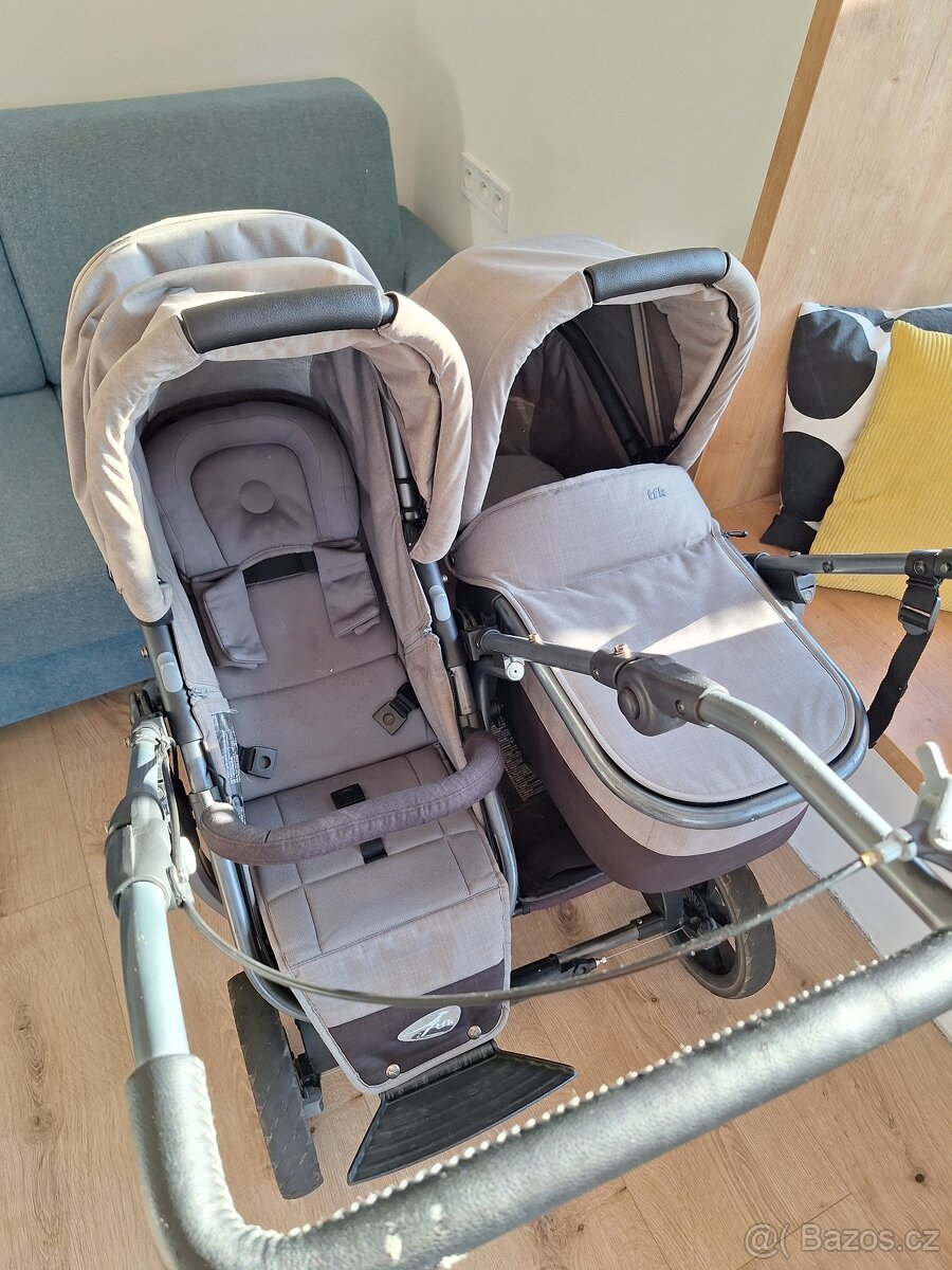 Kočárek TFK DUO Combi pro dvojčata nebo sourozence