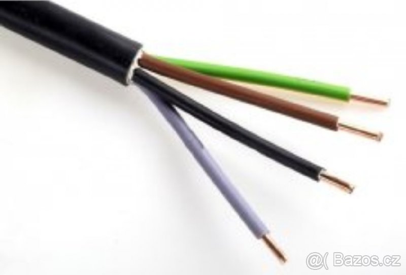 kabel CYKY B 4x10mm², J 5x4mm² po metrech