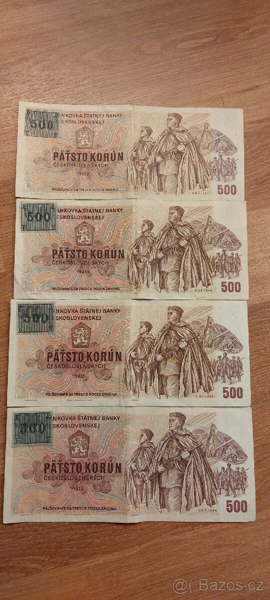 Bankovky ČSSR 1973