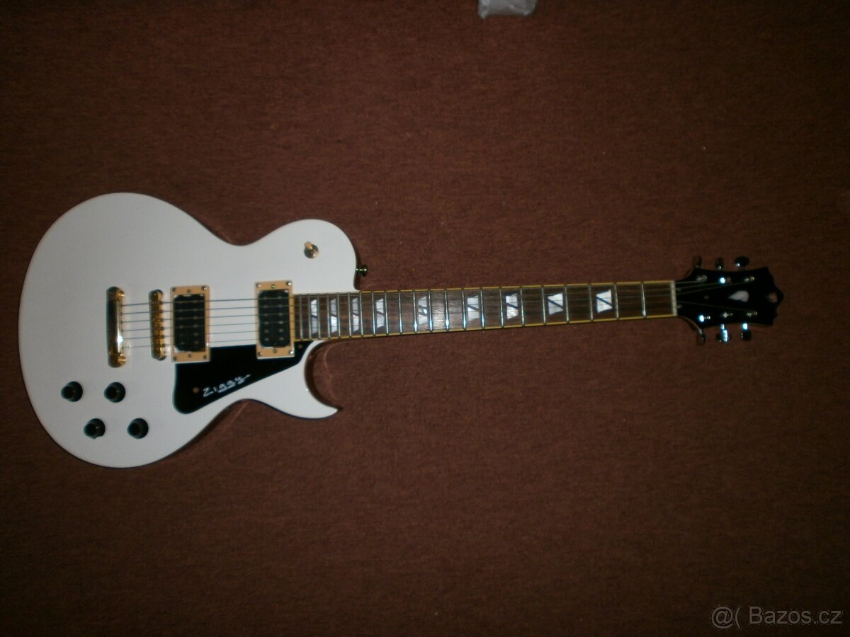 Prodám na zakázku stavěnou elektrickou kytaru Les Paul