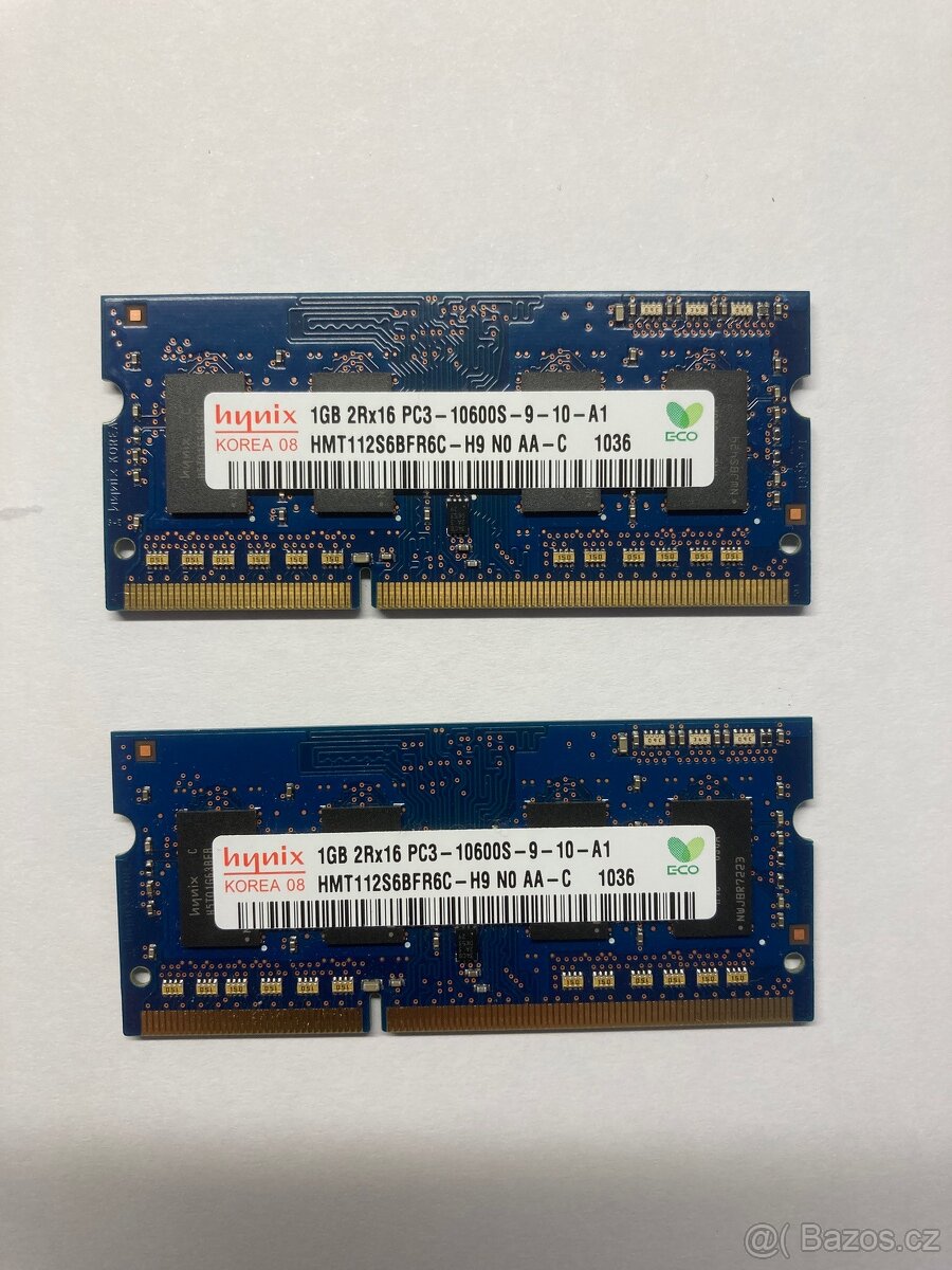 Hynix 1GB DDR3 RAM PC3-8500 1066Mhz (RAM do NB)