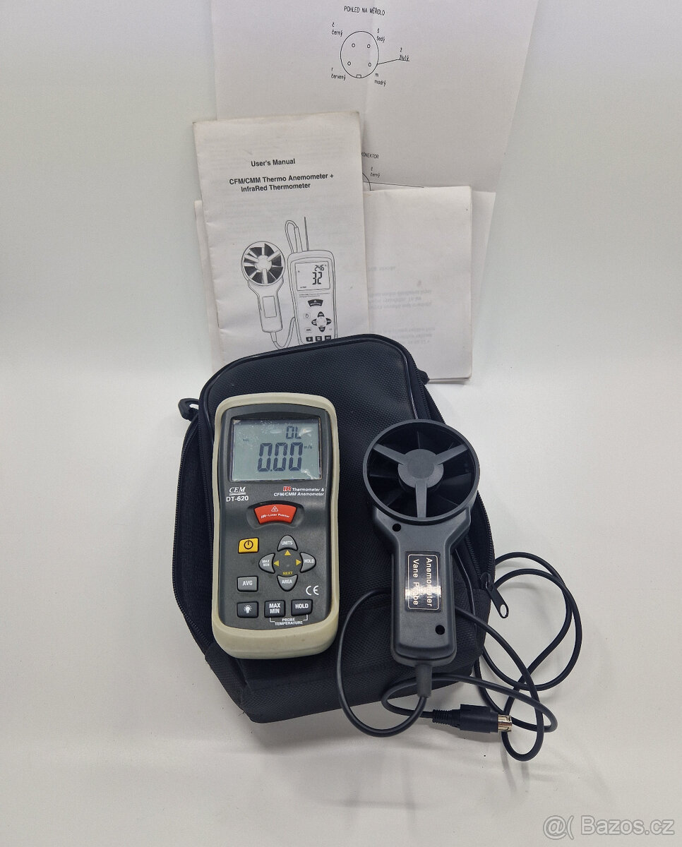 ruční Thermo-anemometr CEM DT-620