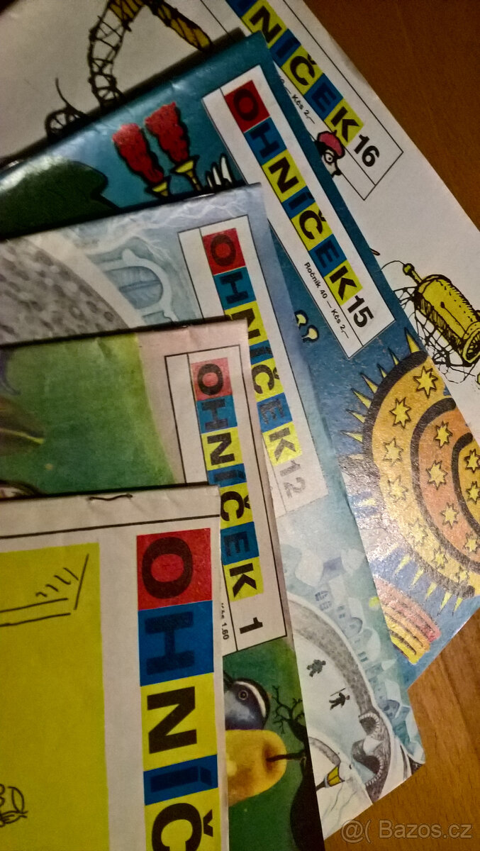 Ohníček, čas. HU, Růžový panter,Slabikář,Leporela,Mateřído
