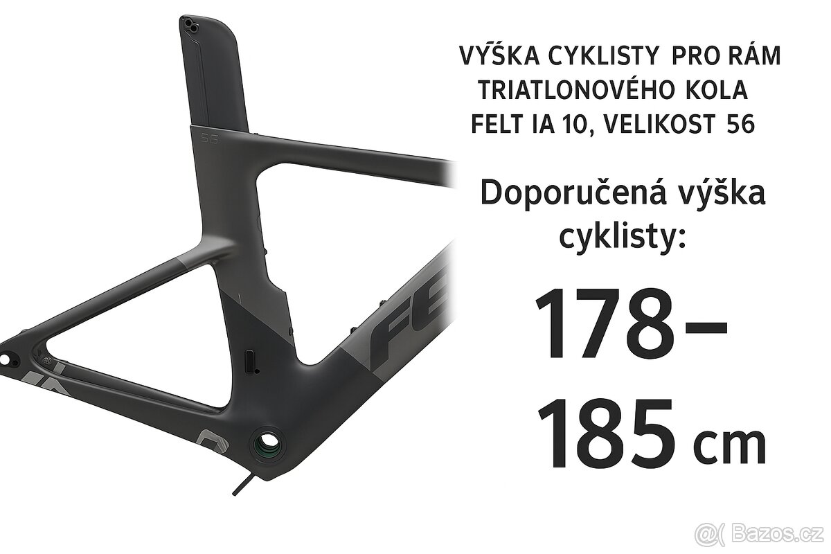 Triatlonový rám FELT IA 10 gray, model 2019