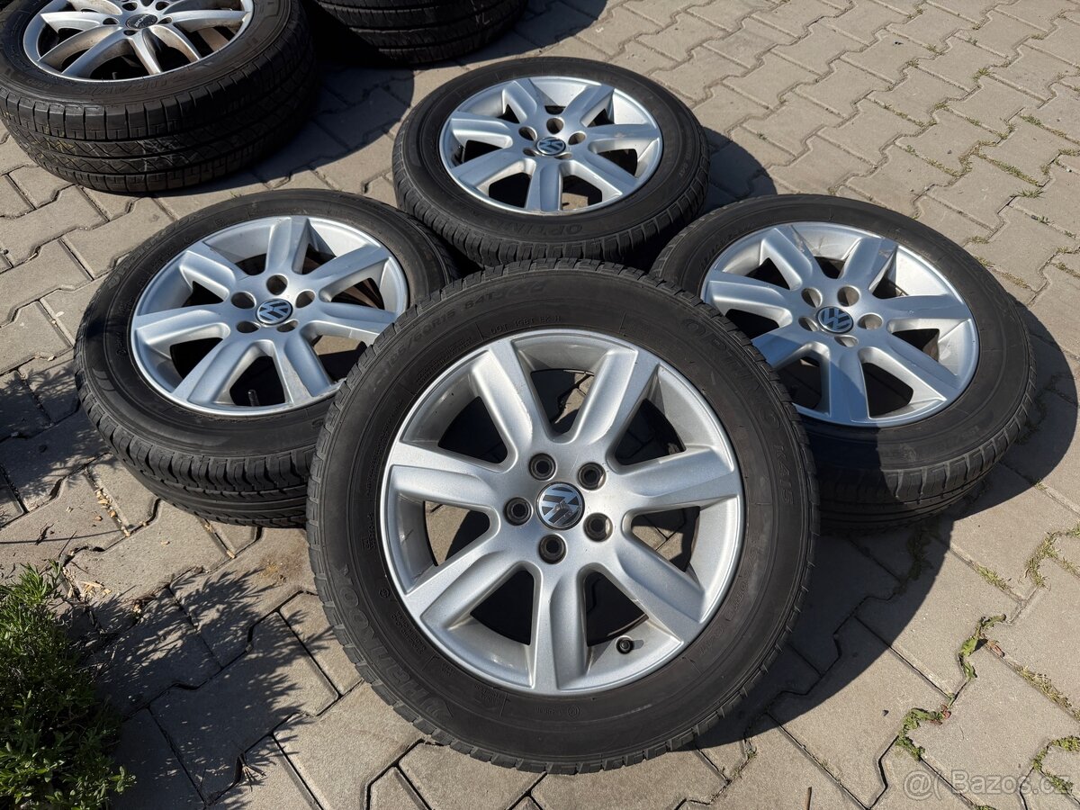 4x al kola 5x100 15 + pneu letní 185/60 R15