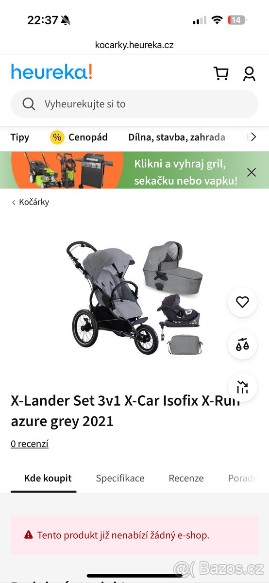 X-lander Run trojkombinace