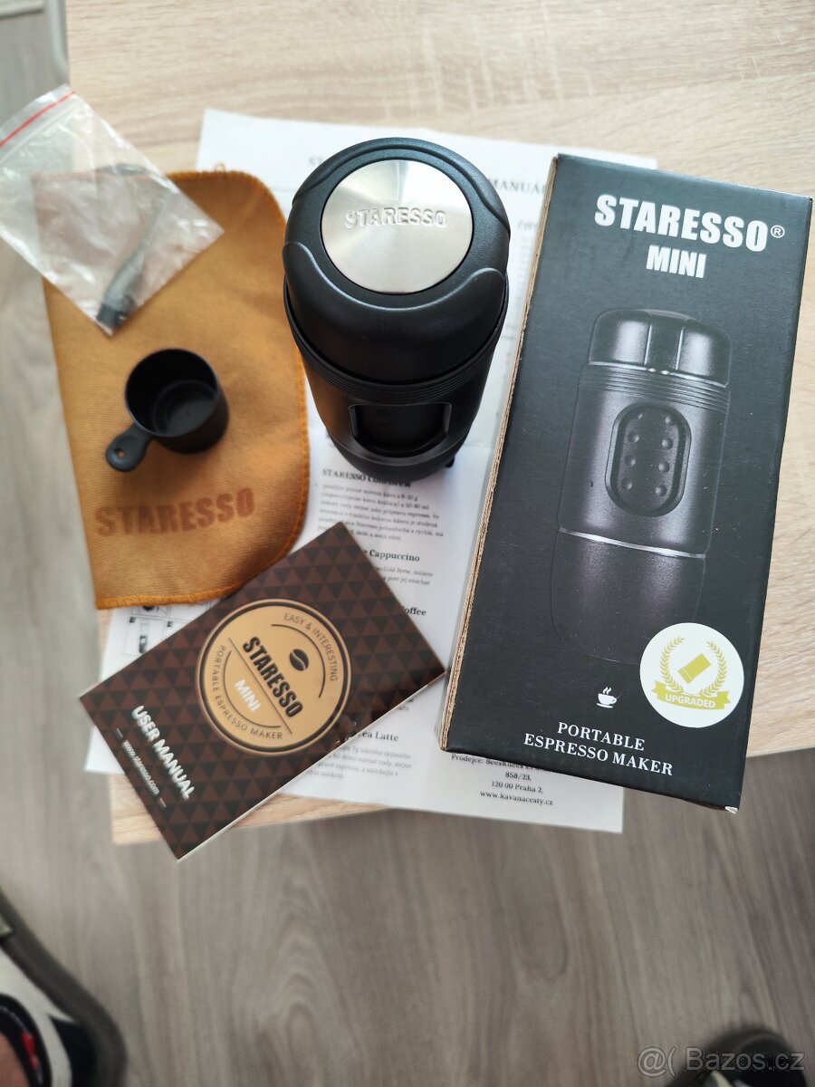 STARESSO MINI SP-200M DEEP BLACK, káva