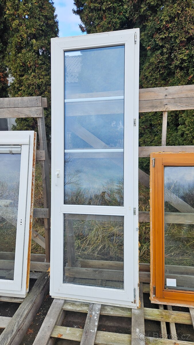 BALKONOVÉ DVEŘE PVC 800x2350 mm - STARŠÍ