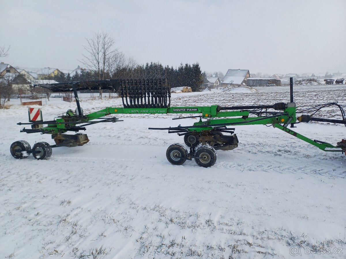Shrnovač sena, zhrnovač, deutz fahr 2 rotory